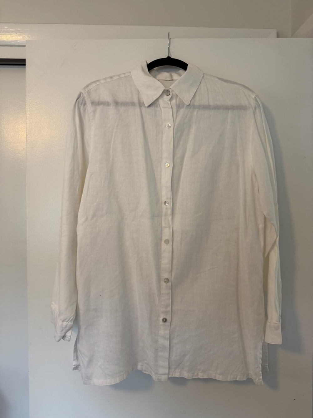 Classic White Linen Shirt